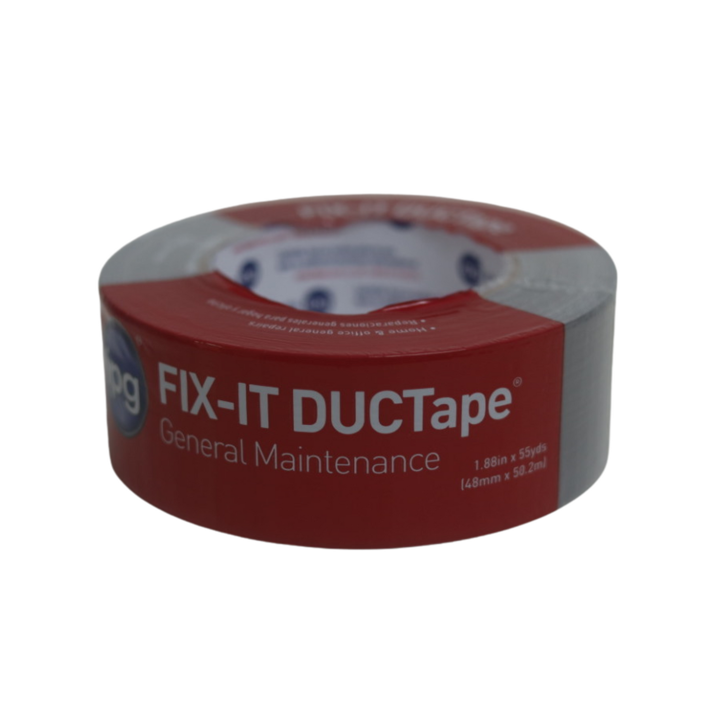 IPG Fix-It DUCTape General Maintenance, Silver, 1.88 in x 55 yd (48 mm x 50.2 m)