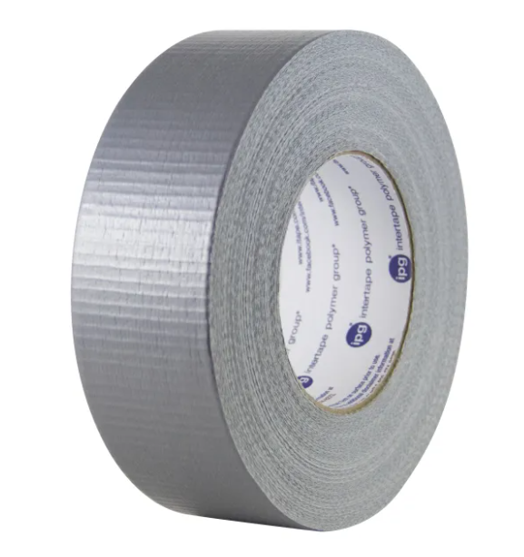 Intertape AC30 Medium-Grade Duct Tape – Silver, 3 in × 60 yd (72 mm × 55 m)