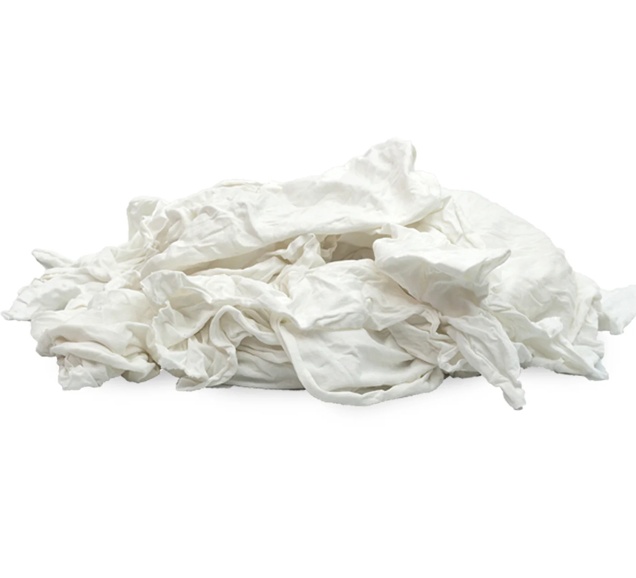 White Cotton T-Shirt Rags – 50 lb Box