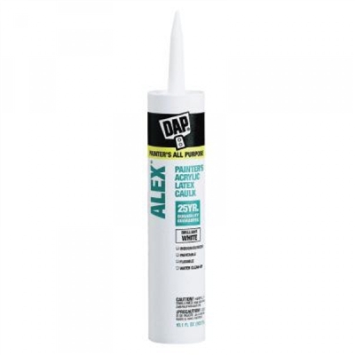 DAP WHITE LATEX CAULK ALL PURPOSE PAINTER'S INDOOR/OUTDOOR