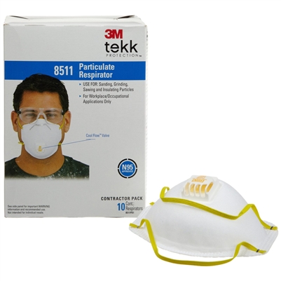 3M DUST MASK WITH VENTILATION #8511 (10 DZ)