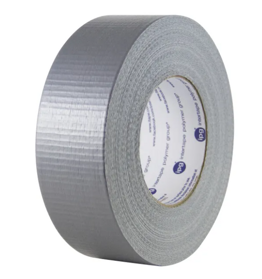 Intertape AC30 Medium-Grade Duct Tape – Silver, 3 in × 60 yd (72 mm × 55 m)