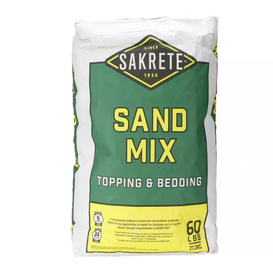 Sakrete Sand Mix (Without Stone) – 60 lb Bag