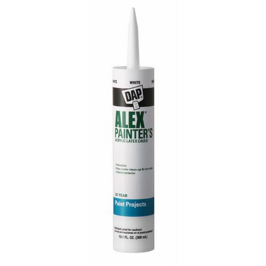 Alex Painter’s Latex Caulk – White, 10.1 oz (300 mL)