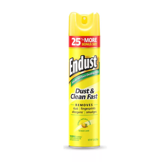 Endust Multi-Surface Dusting Spray – Lemon Zest, 12.5 oz (354 g)