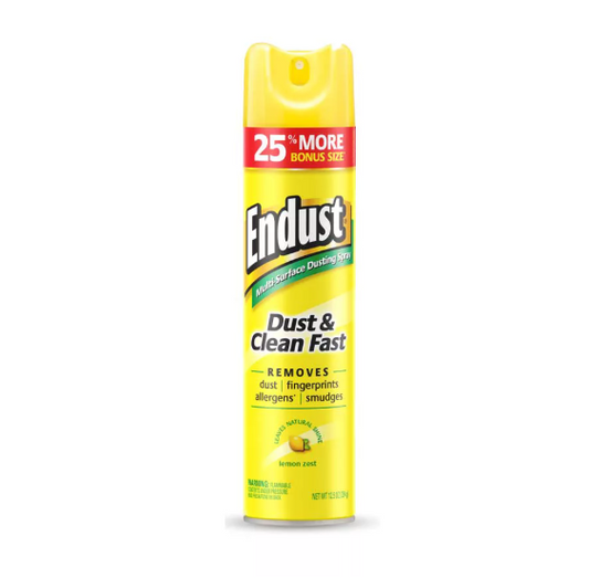 Endust Multi-Surface Dusting Spray – Lemon Zest, 12.5 oz (354 g)