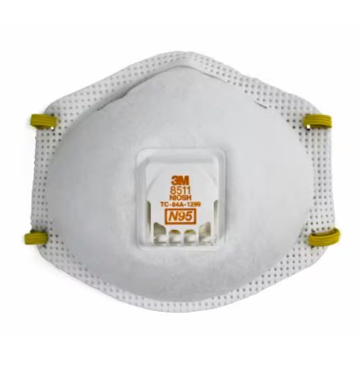 3M Particulate Respirator – N95 with Valve (8511), 10 Dozen