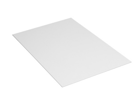 Plastic Shield Corrugated Sheet (Corex) – White, 48 in × 96 in × 1/4 in