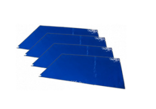 Surface Shields Sticky Mats – Blue, 24 in × 36 in, 4 Mats with 30 Layers Each