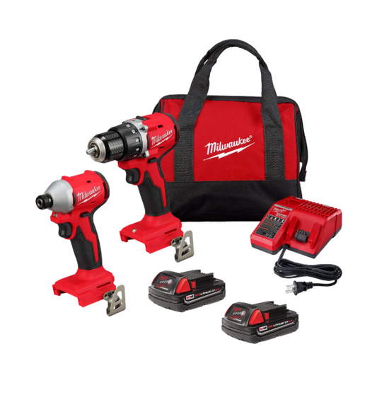 Milwaukee M18 Compact Brushless Drill Kit – Model 3692-22CT, Includes CP2.0 Battery