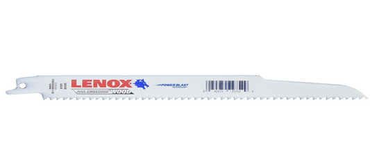 Lenox Reciprocating Saw Blades – Wood Cutting, 9 in, 6 TPI (91 Series)